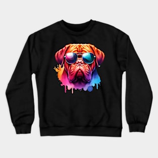 Watercolor Dogue De Bordeux Crewneck Sweatshirt